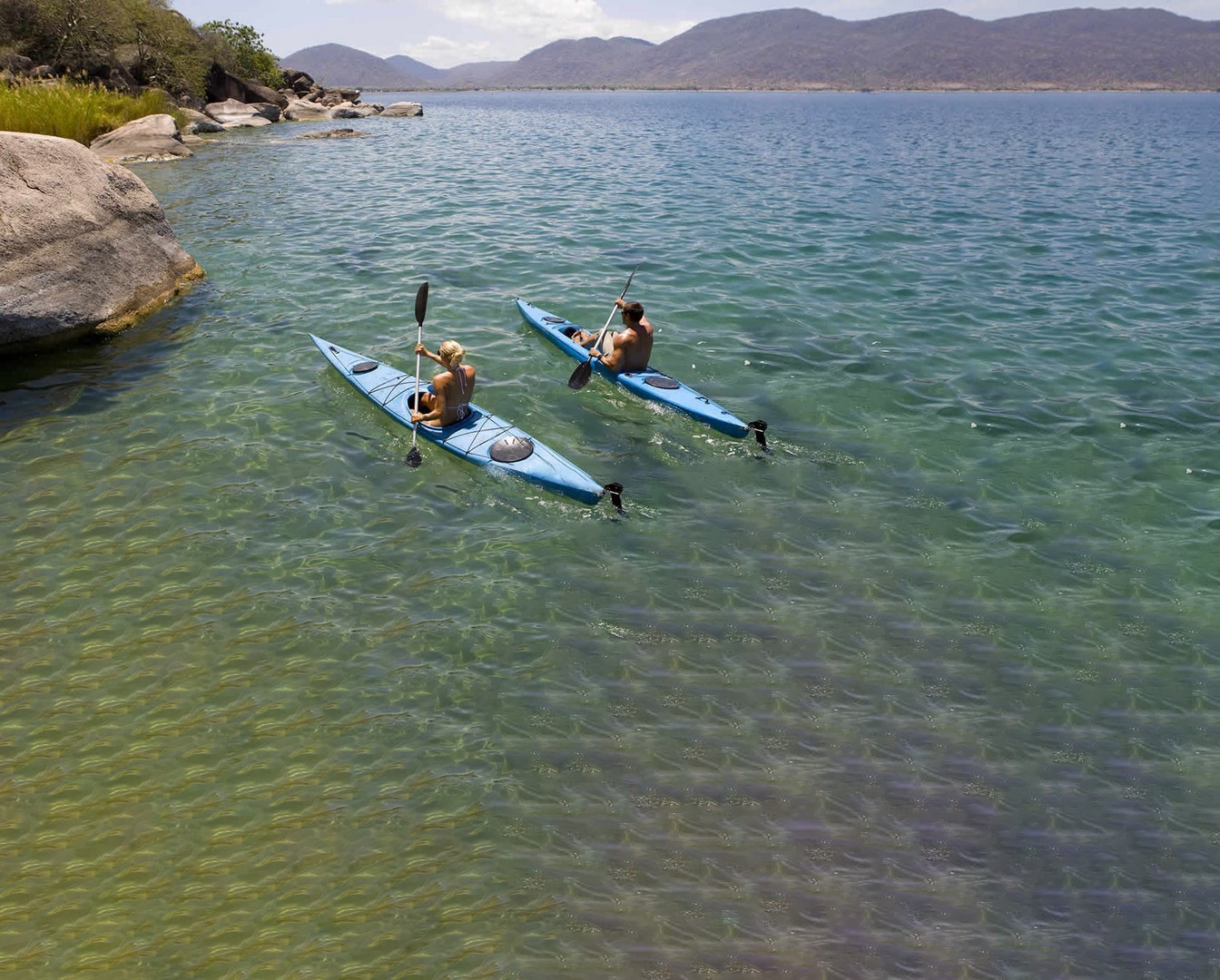 Kayaking in Lake Malawi